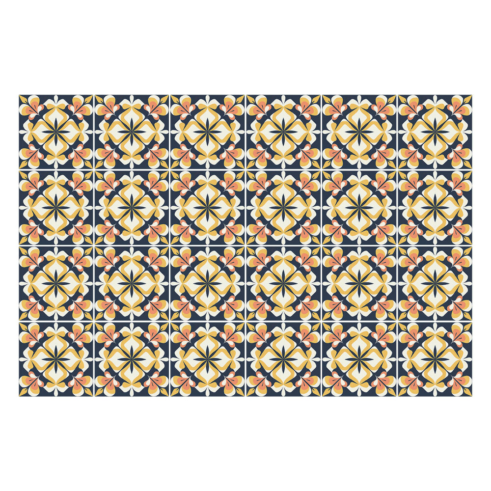 Autocolante gresie si faianta motiv decorativ într-o grilă