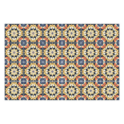 Autocolante gresie Motive florale într-o plasă