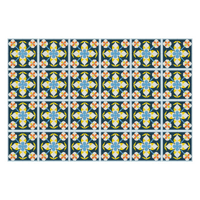 Autocolante gresie Model retro de faianță vintage