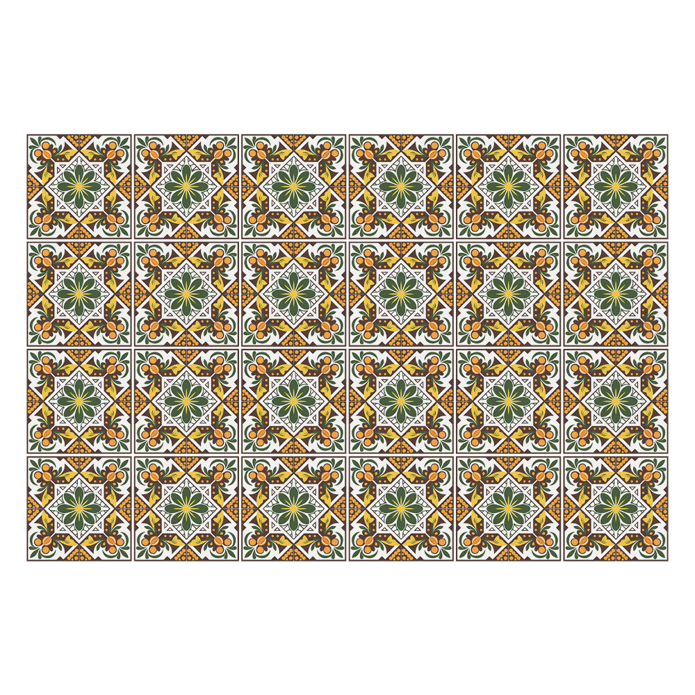 Autocolante gresie Plăci bogat decorate