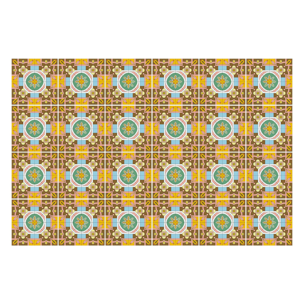 Autocolante pentru gresie Model obișnuit de plăci