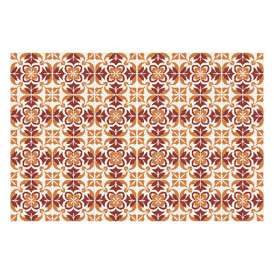 Autocolante pentru gresie Un model inspirat din florărie