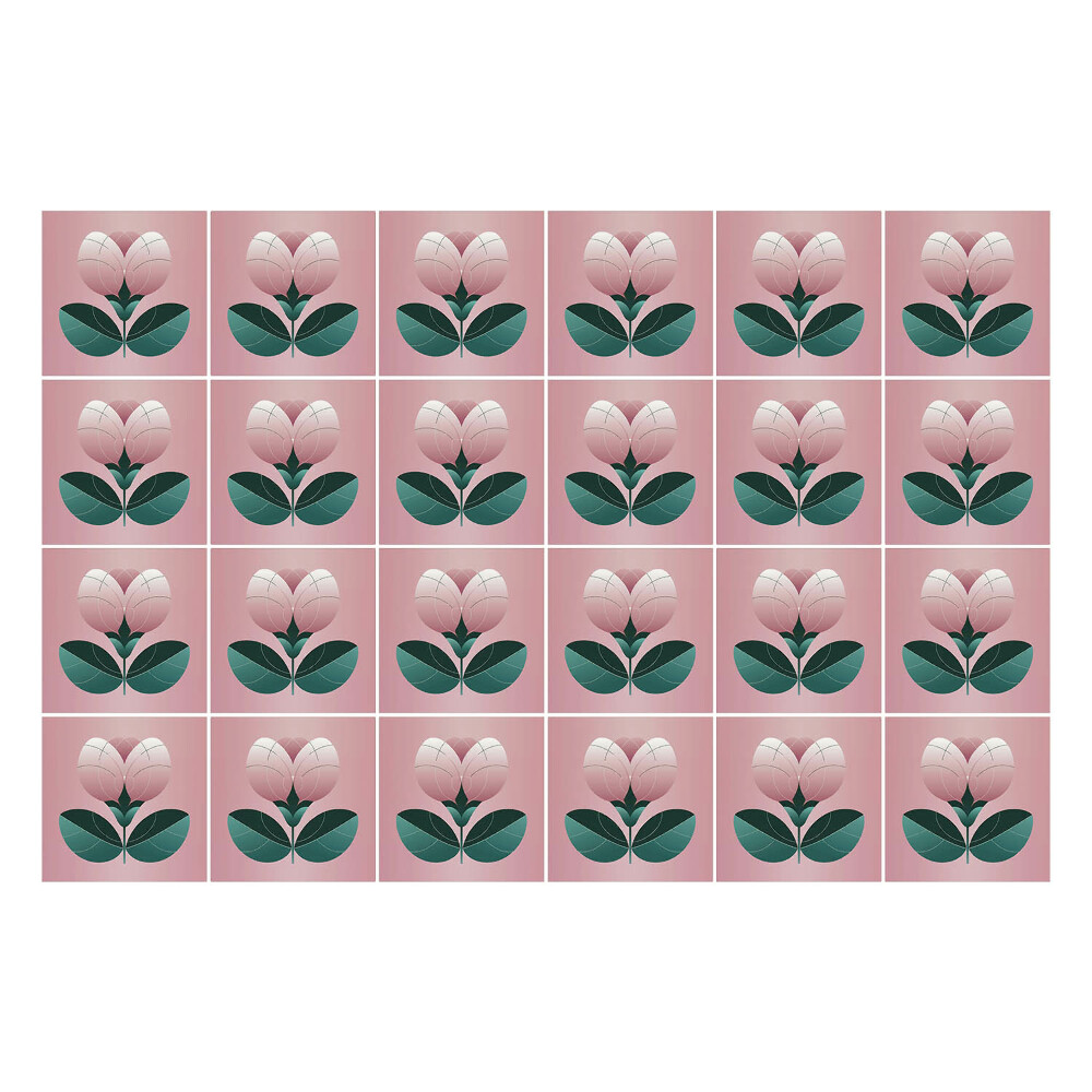 Autocolante gresie Ilustrații florale