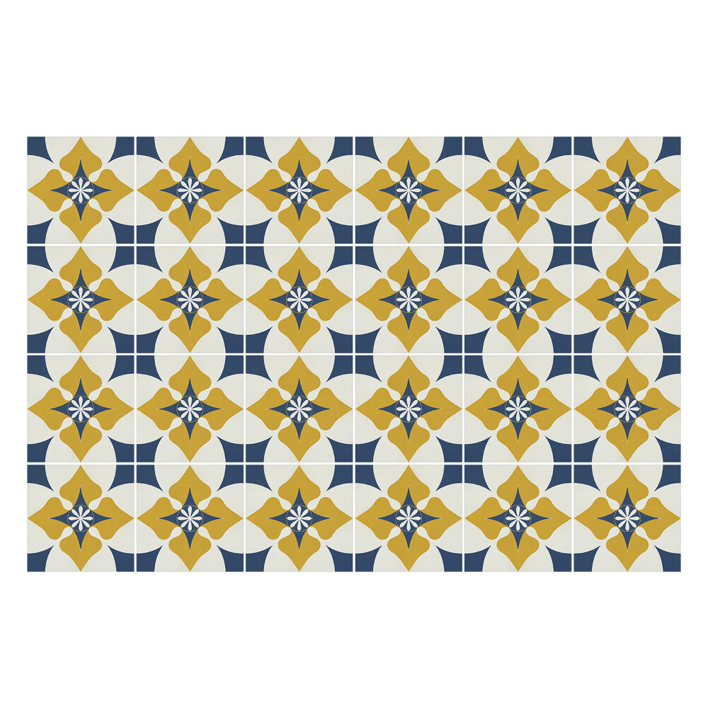 Autocolante gresie Motive florale pastelate