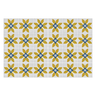 Autocolante pentru gresie Flori minimaliste