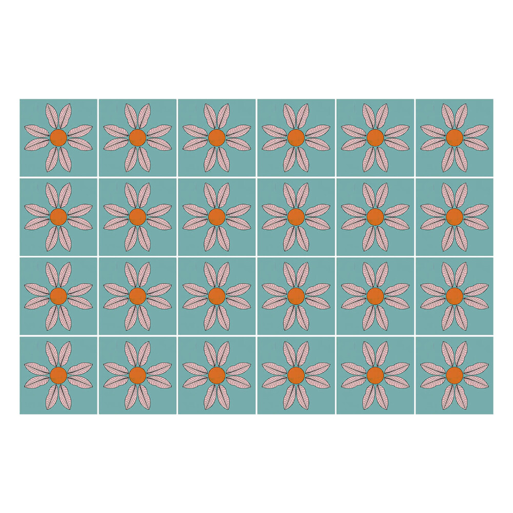 Autocolante gresie Motive florale în aranjament