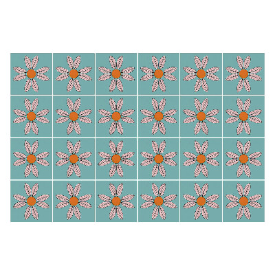 Autocolante gresie Motive florale în aranjament