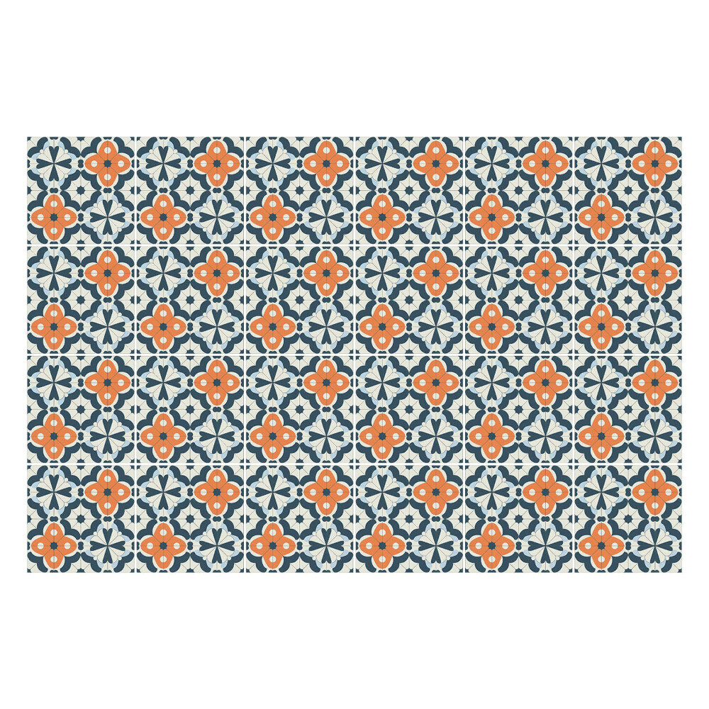 Autocolante pentru gresie Model floral