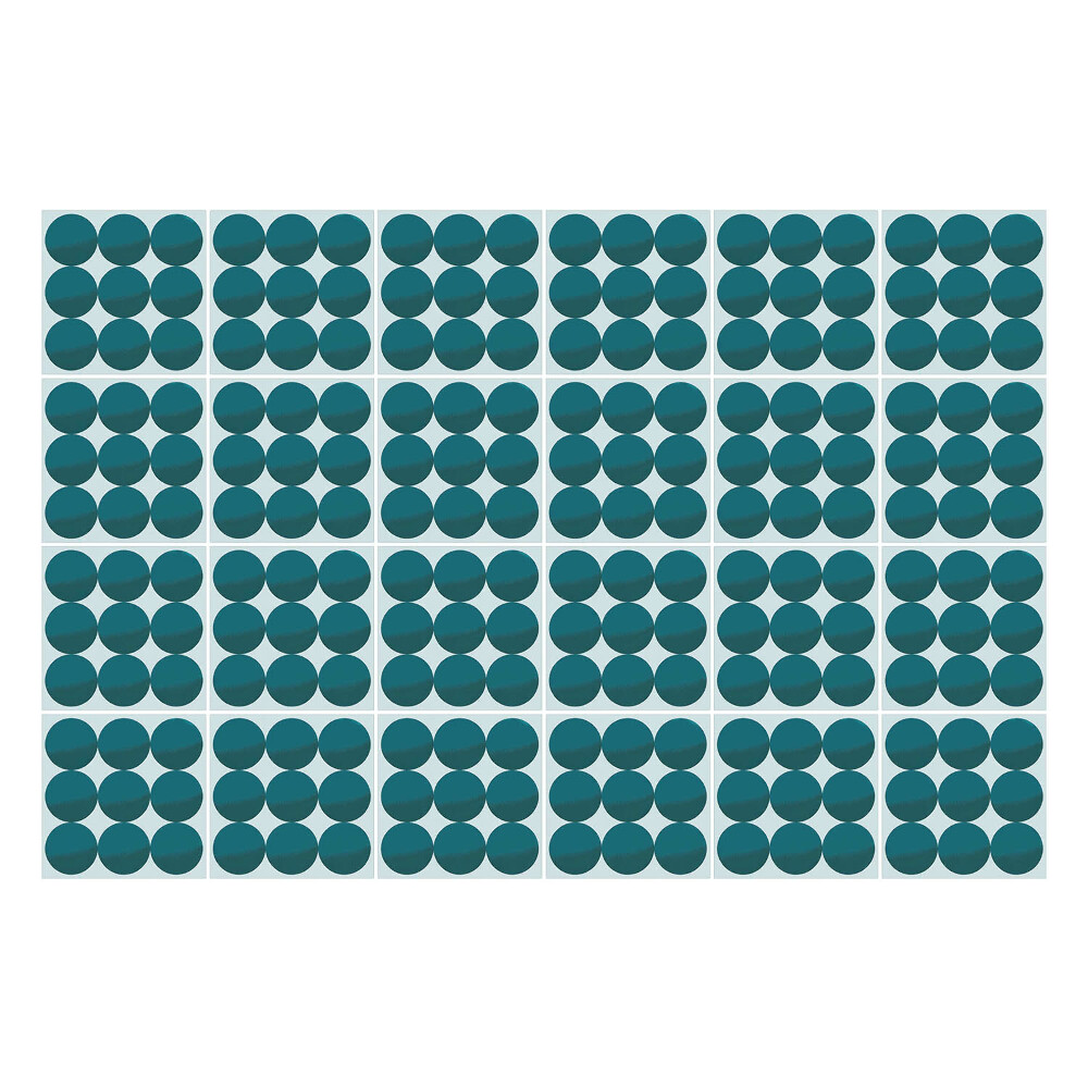 Autocolante pentru gresie Aranjamentul cercurilor într-o grilă