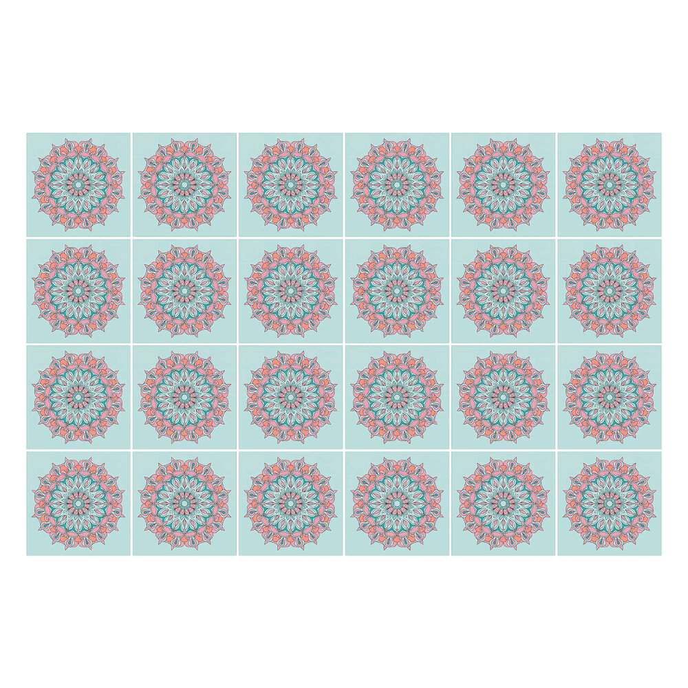 Autocolante gresie si faianta Mandale albastre