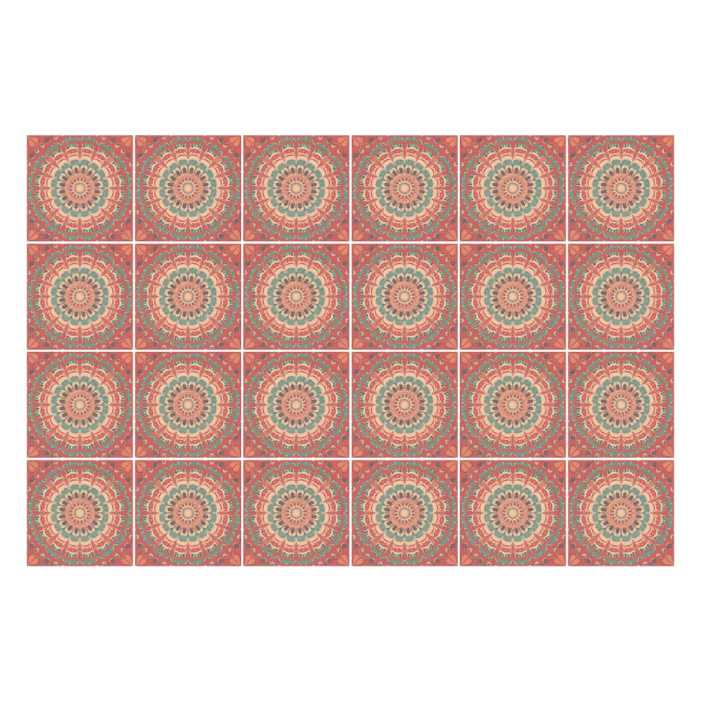 Autocolante gresie Mandale pastelate