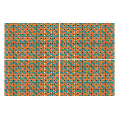 Autocolante pentru gresie Model retro vintage