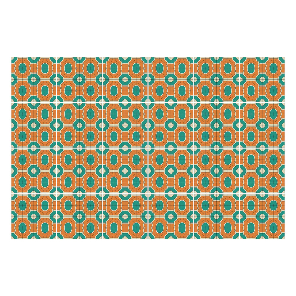 Autocolante gresie Forme ovale vintage