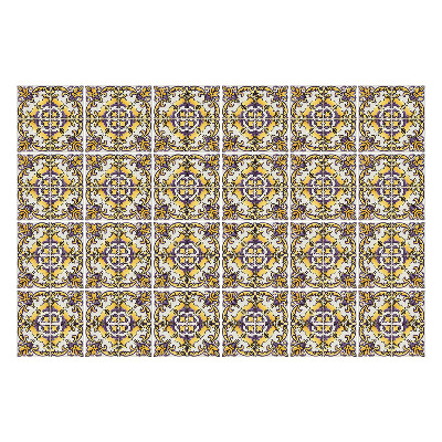 Autocolante gresie Ornamente florale într-o plasă