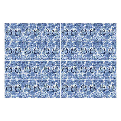 Autocolante pentru gresie Motive florale cu fluturi