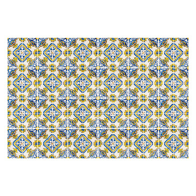 Autocolante gresie Motive florale în romburi