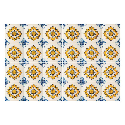 Autocolante pentru gresie Floarea-soarelui retro