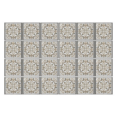 Autocolante gresie si faianta Plăci elegante cu motive florale