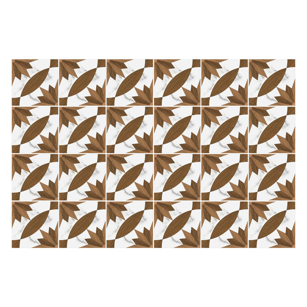 Autocolante gresie Lemn cu marmură