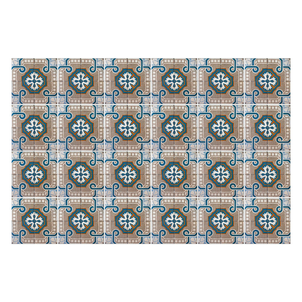 Autocolante gresie Motive florale geometrice
