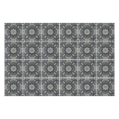 Autocolante gresie si faianta Flori și stele geometrice