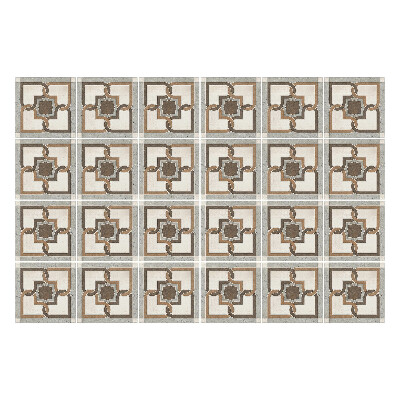 Autocolante gresie si faianta Flori geometrice într-o plasă