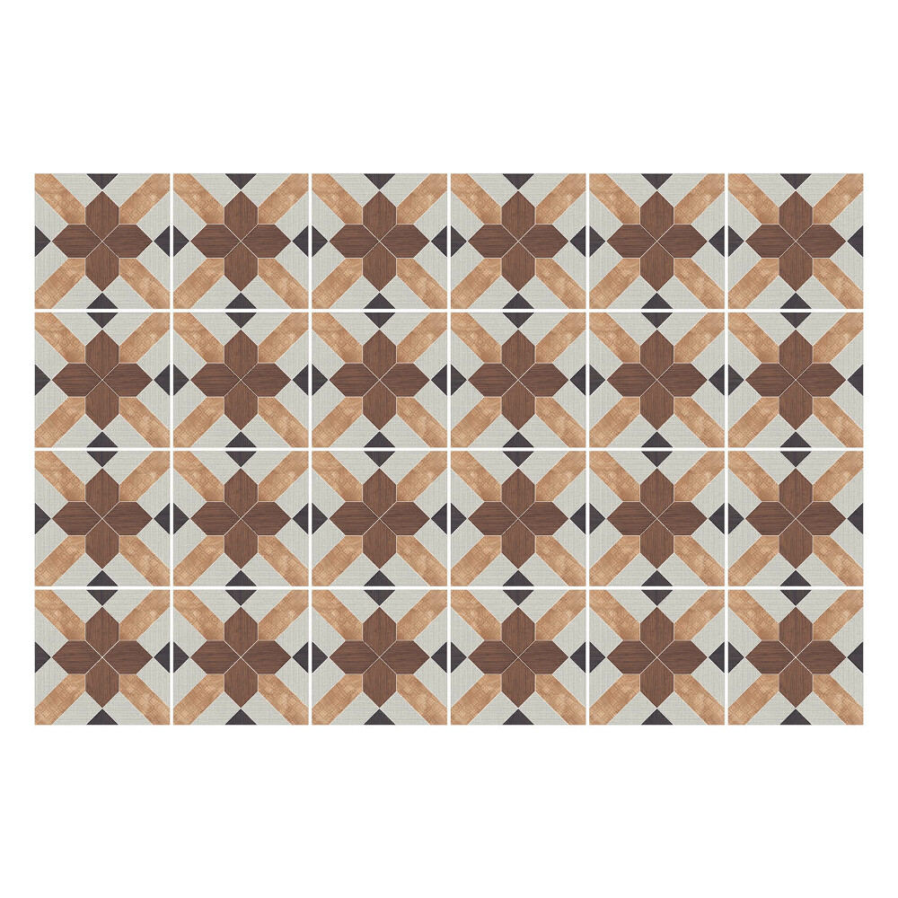 Autocolante gresie si faianta Pătrate și cruci geometrice