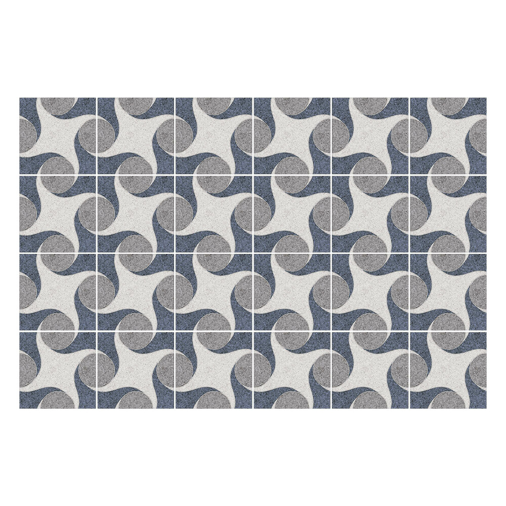 Autocolante pentru gresie Forme ondulate