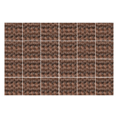 Autocolante pentru gresie Linii în zig-zag în material