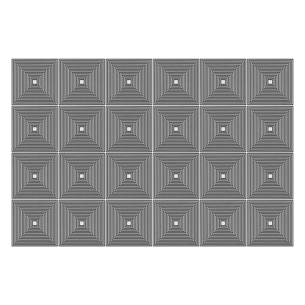 Autocolante gresie si faianta Pătrate concentrice