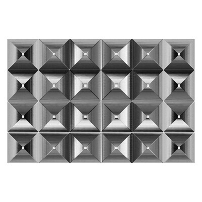 Autocolante gresie si faianta Pătrate concentrice