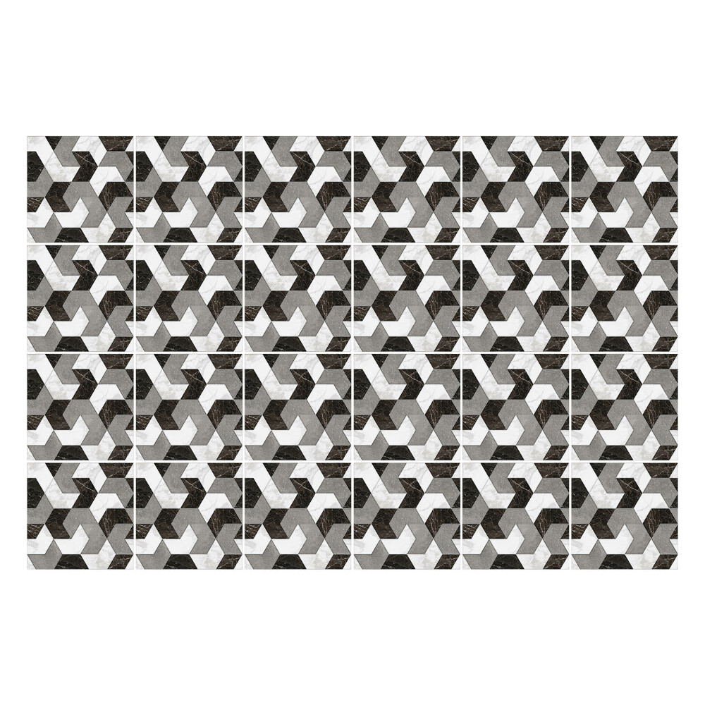 Autocolante gresie Figuri geometrice în țesături