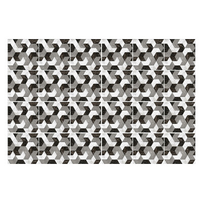 Autocolante gresie Figuri geometrice în țesături