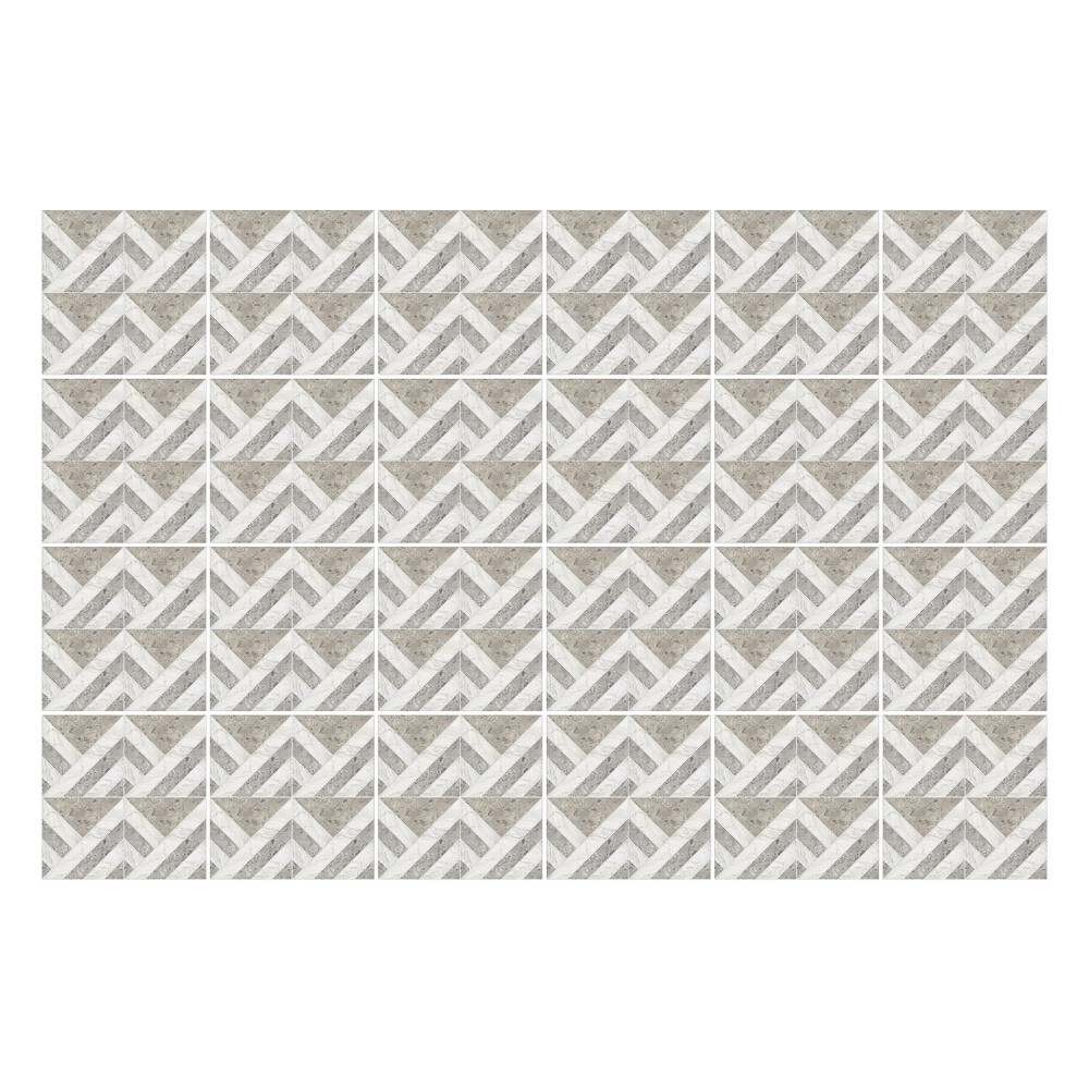 Autocolante pentru gresie Zig-zaguri în model de tablă de șah