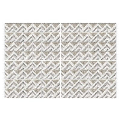 Autocolante pentru gresie Zig-zaguri în model de tablă de șah