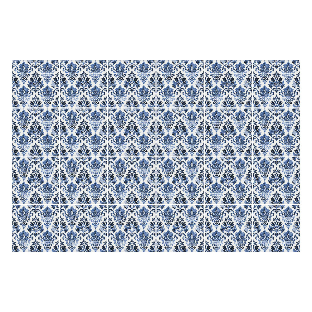 Autocolante pentru gresie Ornament floral clasic