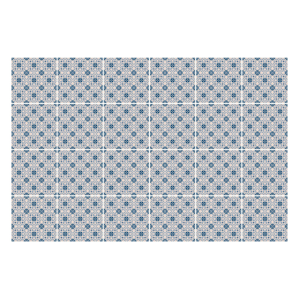 Autocolante pentru gresie Motive florale geometrice