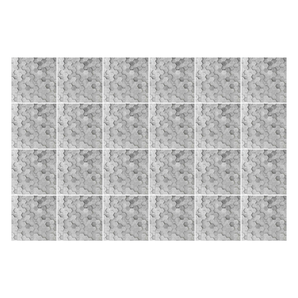 Autocolante gresie si faianta Structuri hexagonale