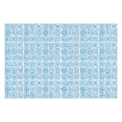 Autocolante gresie Forme geometrice împletite