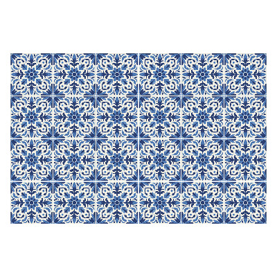 Autocolante pentru gresie Motiv floral într-o plasă