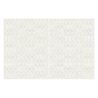 Autocolante pentru gresie Romburi delicate și forme ovale