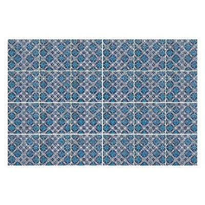 Autocolante pentru gresie Forme geometrice într-o grilă