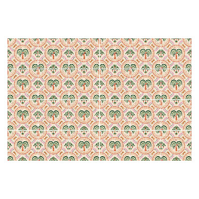 Autocolante gresie si faianta Motiv exotic de palmier