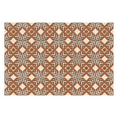 Autocolante gresie Romburi geometrice cu rame