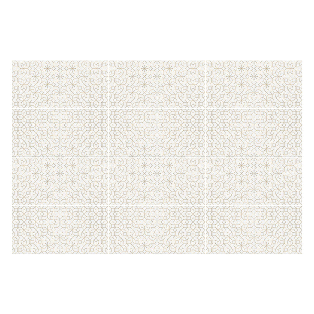 Autocolante pentru gresie Cercuri florale delicate