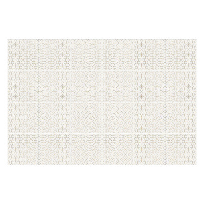 Autocolante pentru gresie Cercuri florale delicate