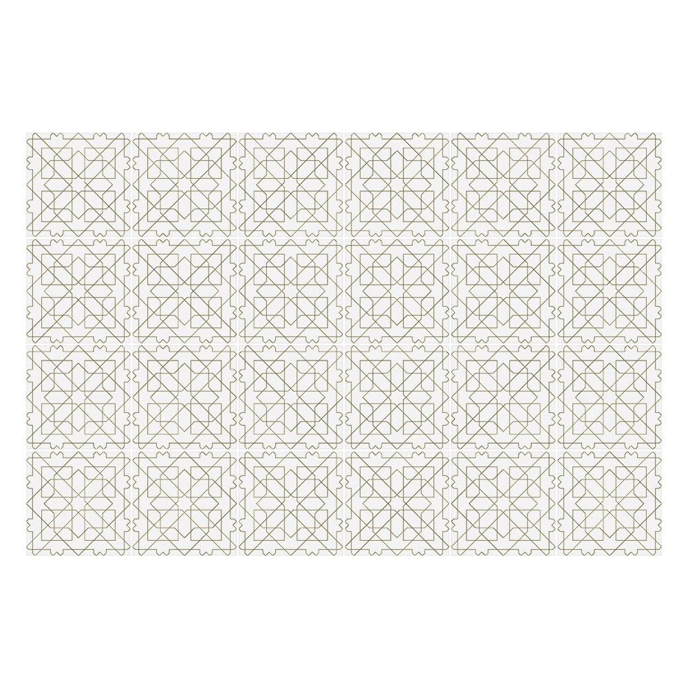 Autocolante gresie si faianta Pătrate geometrice într-o grilă