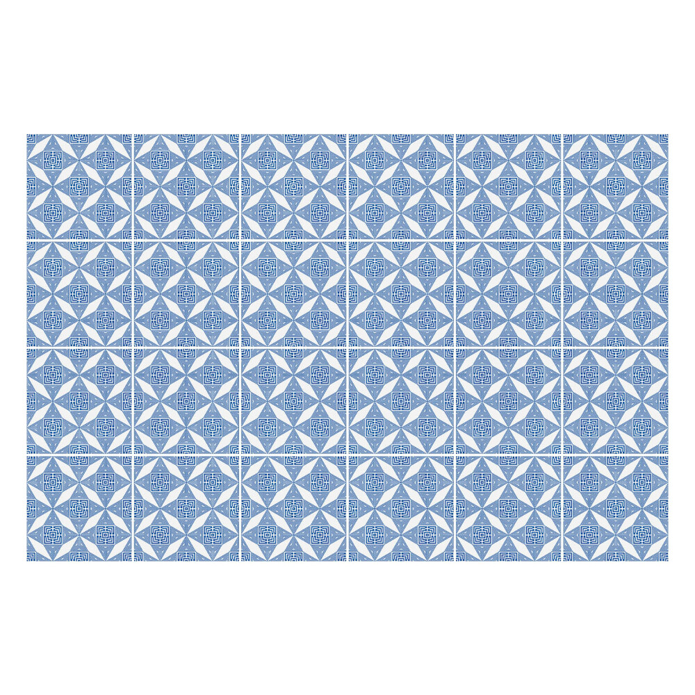 Autocolante pentru gresie Diamante geometrice într-o grilă