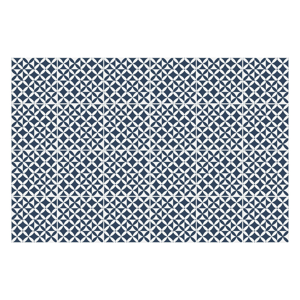 Autocolante pentru gresie Figuri geometrice într-o grilă