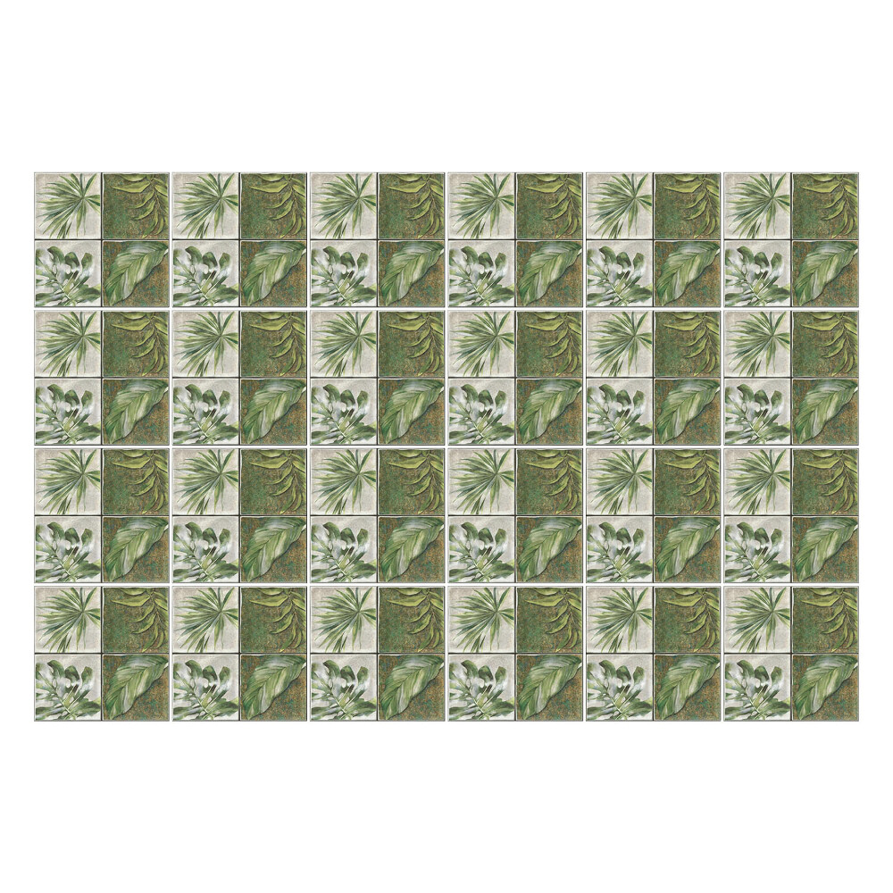 Autocolante gresie Frunze pe plăci vechi